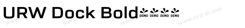 URW Dock Bold字体转换